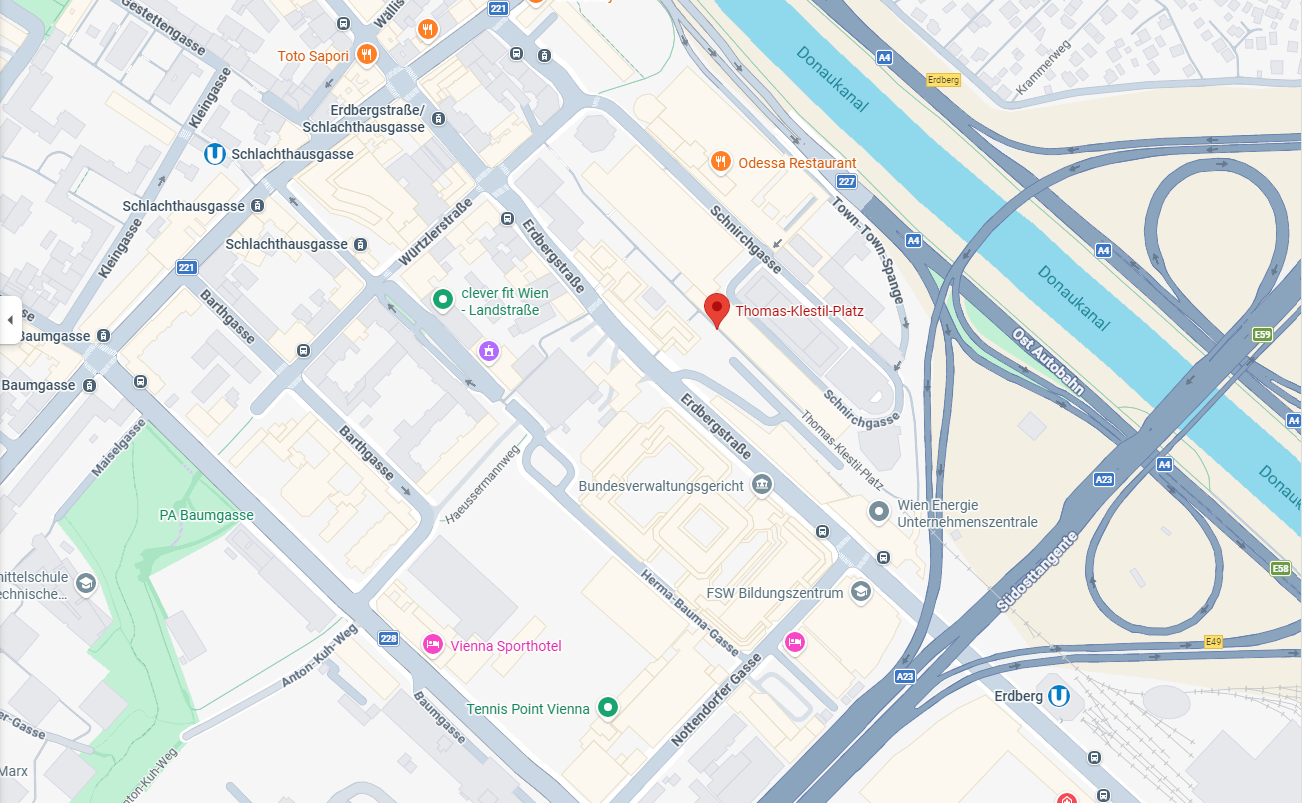 Google Maps Ansicht der Coloplast Adresse